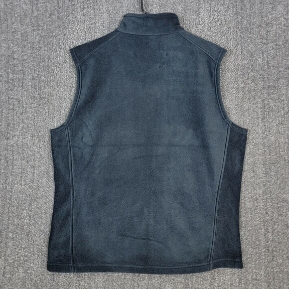 Columbia Vest Mens Large Gray Steens Mountain Fleece Full Zip Sleeveless - Picture 7 of 13